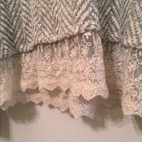 Knit Sweater accented with Lace - Picture 3 of 4